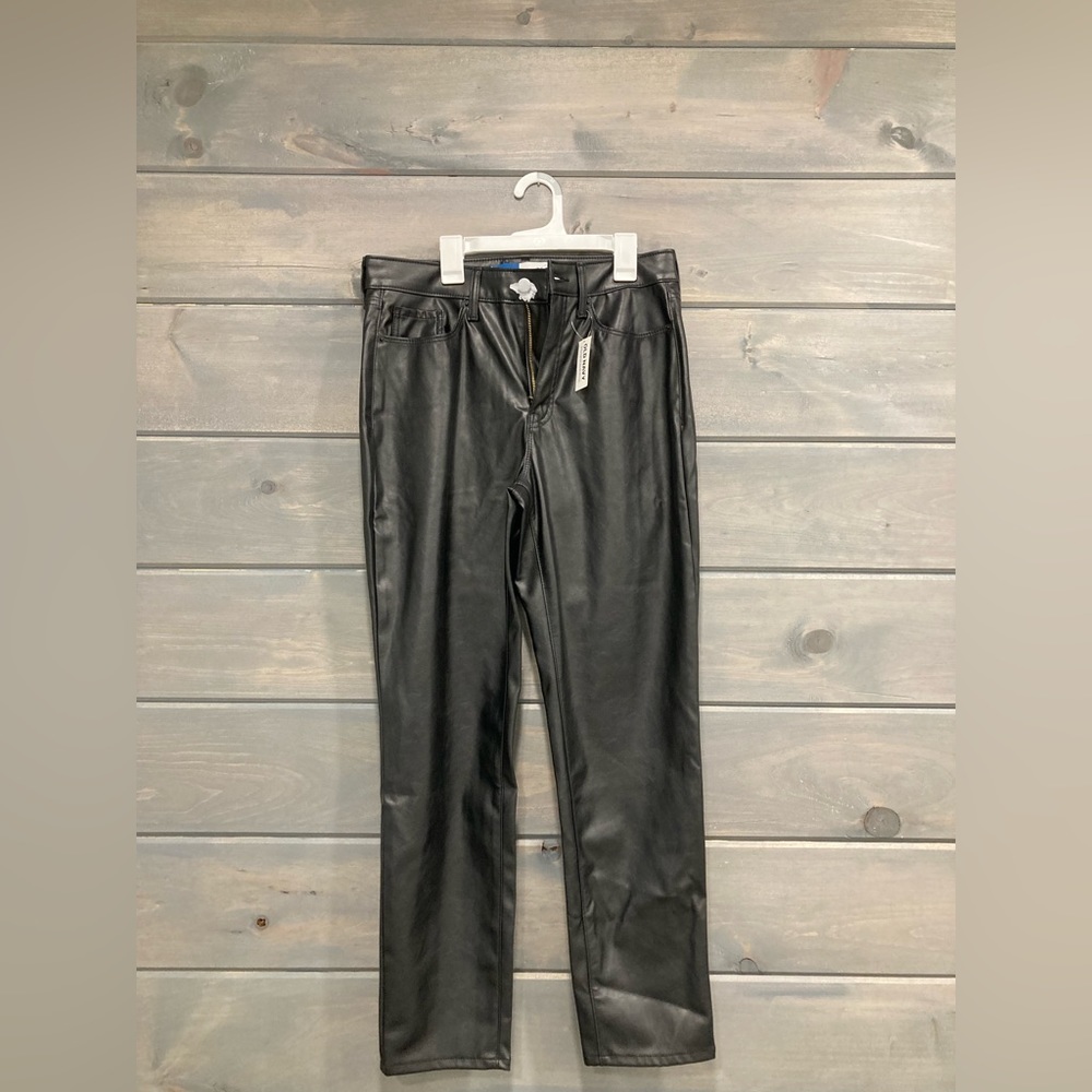 High Rise OG Straight Leg Faux Leather Women’s Pants
